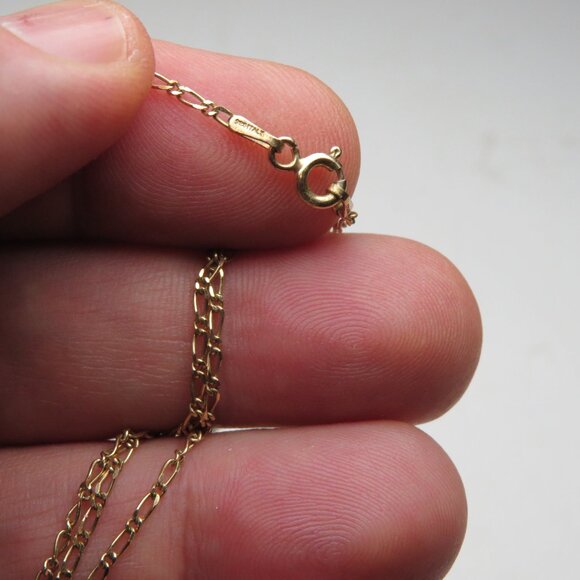 14k *925 Sterlin Silver Figaro Chain - Picture 3 of 3
